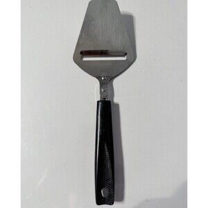Vintage Ekco USA Cheese Plane Hand Slicer Black Plastic‎ Handle 9"